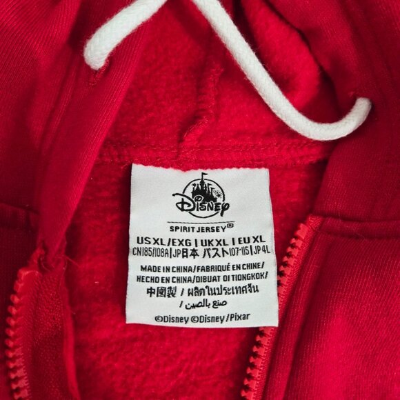 Disney Adult Toy Story Pizza Planet Spirit Jersey Hoodie Jacket Sz XL Full Zip - Picture 5 of 12